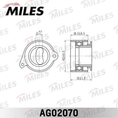 Miles AG02070 - Spriegotājrullītis, Gāzu sadales mehānisma piedziņas siksna adetalas.lv