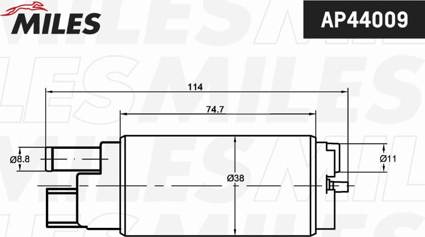 Miles AP44009 - Degvielas sūknis adetalas.lv