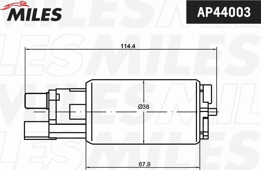 Miles AP44003 - Degvielas sūknis adetalas.lv