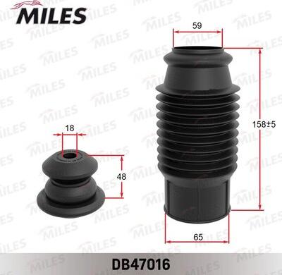 Miles DB47016 - Putekļu aizsargkomplekts, Amortizators adetalas.lv