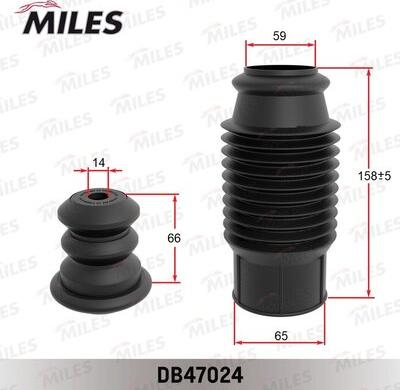 Miles DB47024 - Putekļu aizsargkomplekts, Amortizators adetalas.lv