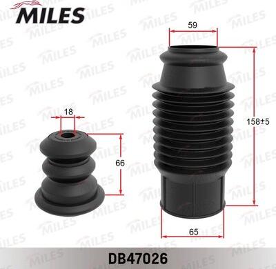 Miles DB47026 - Putekļu aizsargkomplekts, Amortizators adetalas.lv