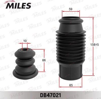 Miles DB47021 - Putekļu aizsargkomplekts, Amortizators adetalas.lv