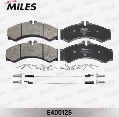 Miles E400126 - Bremžu uzliku kompl., Disku bremzes adetalas.lv