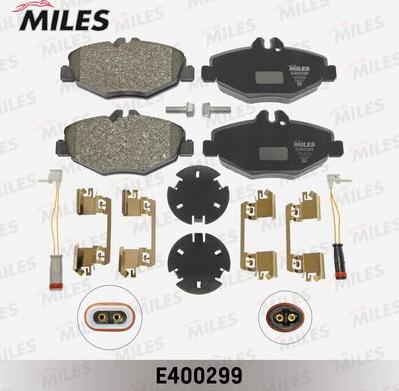 Miles E400299 - Bremžu uzliku kompl., Disku bremzes adetalas.lv