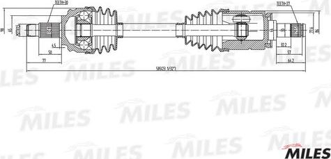 Miles GC01020 - Piedziņas vārpsta adetalas.lv