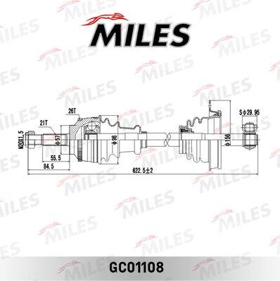 Miles GC01108 - Piedziņas vārpsta adetalas.lv