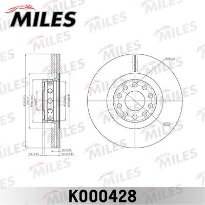 Miles K000428 - Bremžu diski adetalas.lv