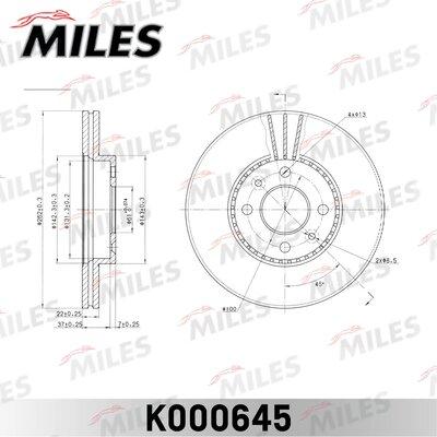 Miles K000645 - Bremžu diski adetalas.lv