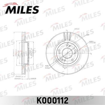 Miles K000112 - Bremžu diski adetalas.lv