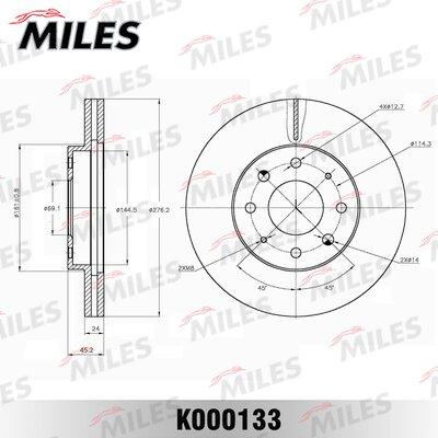 Miles K000133 - Bremžu diski adetalas.lv