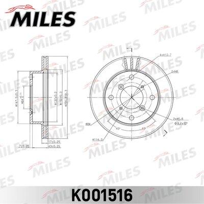 Miles K001516 - Bremžu diski adetalas.lv