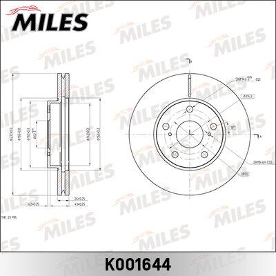 Miles K001644 - Bremžu diski adetalas.lv