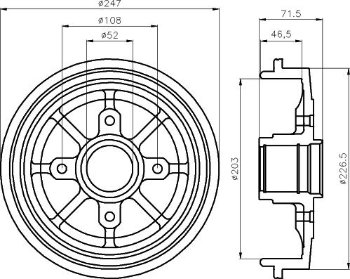 Mintex MBD055 - Bremžu trumulis adetalas.lv