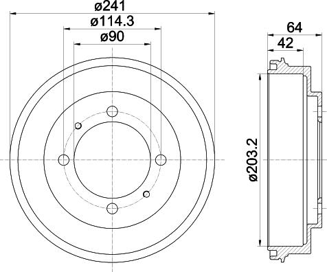 Mintex MBD273 - Bremžu trumulis adetalas.lv