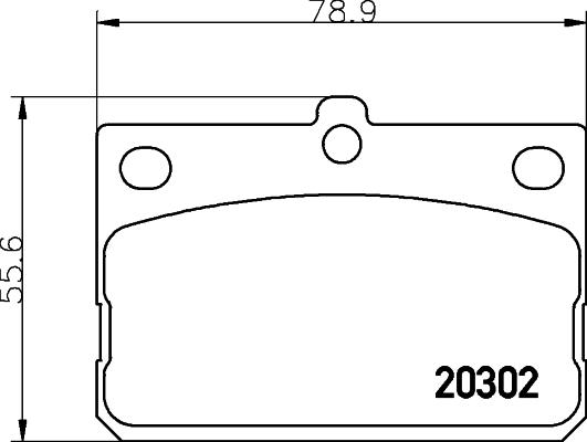 Mintex MDB1063 - Bremžu uzliku kompl., Disku bremzes adetalas.lv