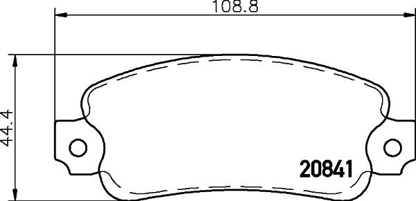 Mintex MDB1088 - Bremžu uzliku kompl., Disku bremzes adetalas.lv