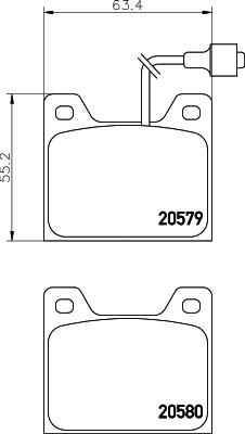 Mintex MDB1146 - Bremžu uzliku kompl., Disku bremzes adetalas.lv