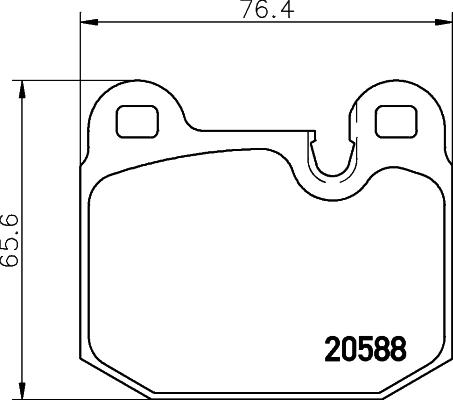 Mintex MDB1153 - Bremžu uzliku kompl., Disku bremzes adetalas.lv