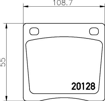 Mintex MDB1107 - Bremžu uzliku kompl., Disku bremzes adetalas.lv