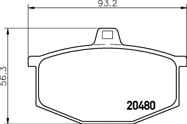 Mintex MDB1118 - Bremžu uzliku kompl., Disku bremzes adetalas.lv