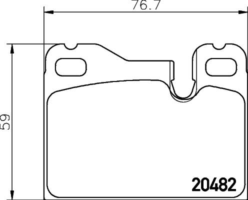 Mintex MDB1133 - Bremžu uzliku kompl., Disku bremzes adetalas.lv