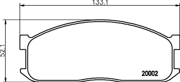 Mintex MDB1346 - Bremžu uzliku kompl., Disku bremzes adetalas.lv