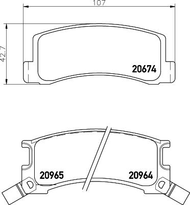 Magneti Marelli 363702160961 - Bremžu uzliku kompl., Disku bremzes adetalas.lv