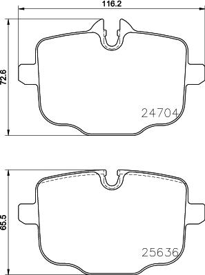 BMW 34 20 7 884 979 - Bremžu uzliku kompl., Disku bremzes adetalas.lv