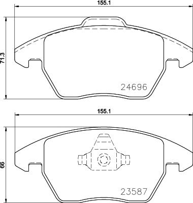 Magneti Marelli 363700485148 - Bremžu uzliku kompl., Disku bremzes adetalas.lv