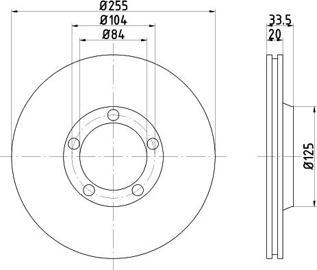 Mintex MDC924 - Bremžu diski adetalas.lv