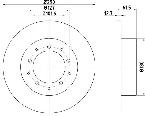 Mintex MDC468 - Bremžu diski adetalas.lv