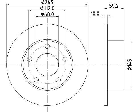 Mintex MDC654 - Bremžu diski adetalas.lv