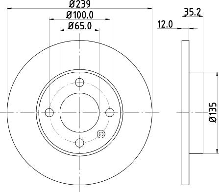 Mintex MDC198 - Bremžu diski adetalas.lv