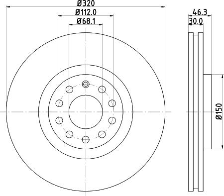 Mintex MDC1444 - Bremžu diski adetalas.lv