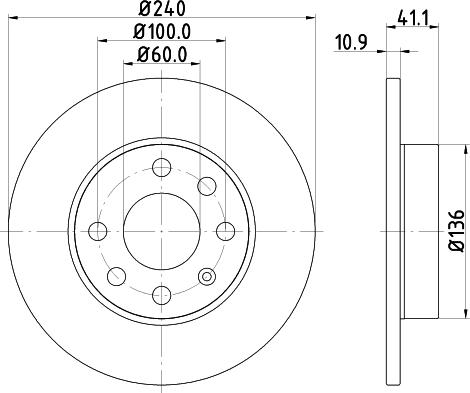 Mintex MDC1453 - Bremžu diski adetalas.lv