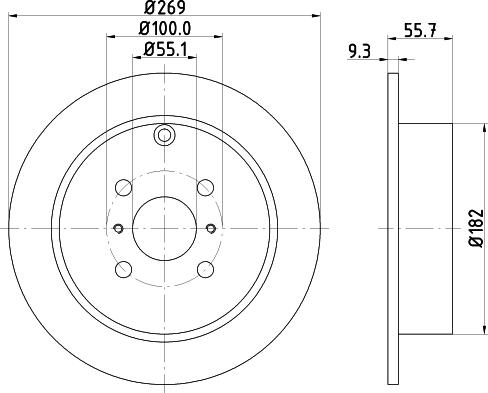 Mintex MDC1655 - Bremžu diski adetalas.lv