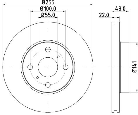 Mintex MDC1016 - Bremžu diski adetalas.lv