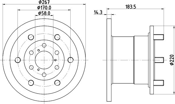 Mintex MDC1112 - Bremžu diski adetalas.lv