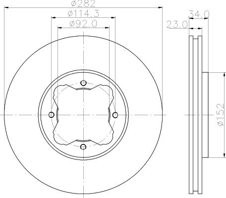 Mintex MDC819 - Bremžu diski adetalas.lv