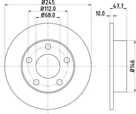 Mintex MDC831 - Bremžu diski adetalas.lv