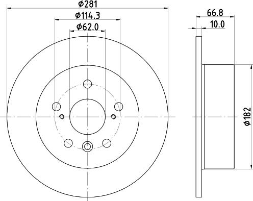 Mintex MDC2545 - Bremžu diski adetalas.lv