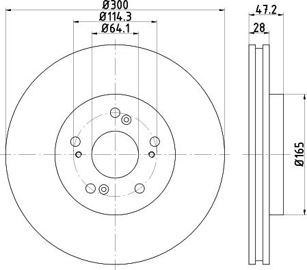 Mintex MDC2511 - Bremžu diski adetalas.lv