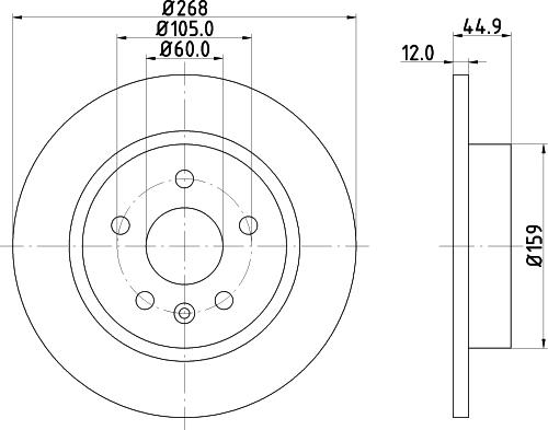 Mintex MDC2132 - Bremžu diski adetalas.lv