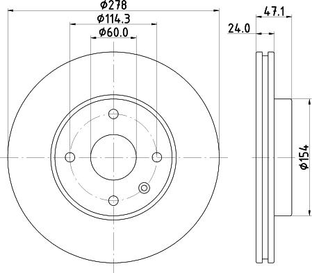 Mintex MDC2233 - Bremžu diski adetalas.lv