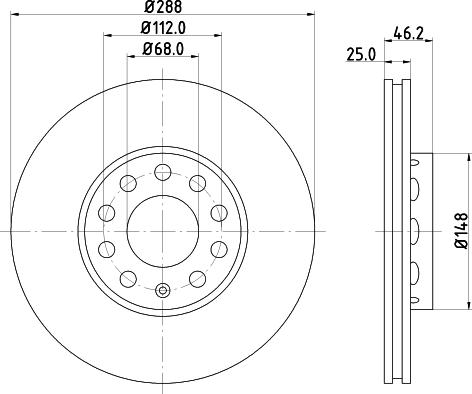 Mintex MDC768 - Bremžu diski adetalas.lv