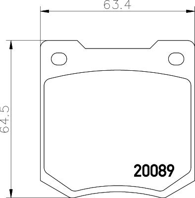 Mintex MGB535 - Bremžu uzliku kompl., Disku bremzes adetalas.lv