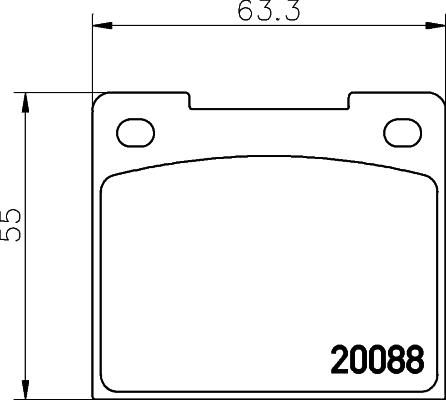 Mintex MGB533 - Bremžu uzliku kompl., Disku bremzes adetalas.lv