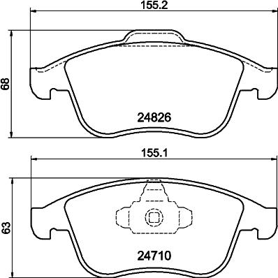 MINTEX Racing MDB3030FR - Bremžu uzliku kompl., Disku bremzes adetalas.lv