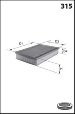 MISFAT P258 - Gaisa filtrs adetalas.lv